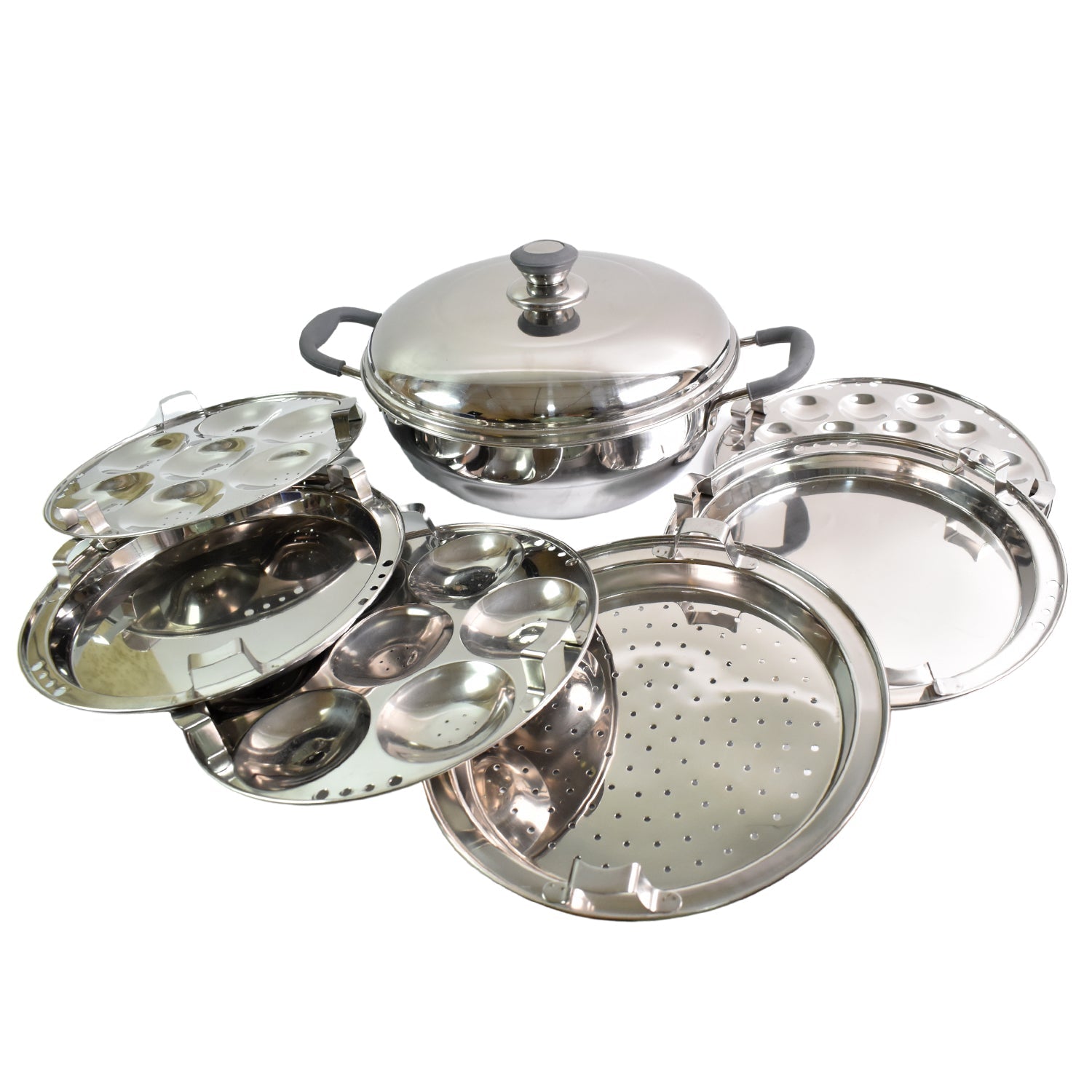 Multi Kadai with 6 Plates  Multi Kadai with 6 Plates